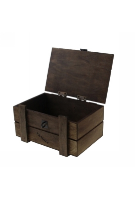 Geschenkverpakking Houten Kistje Fragile Bruin 11x16x8.5cm 12st
