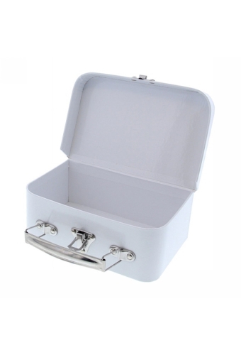 Geschenkverpakking Valies wit 17.5x6.5x14.5cm 12stuks
