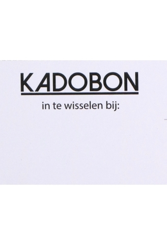 Giftcard Wit 8.5x5.3cm Met Controle Kaartje 25stuks