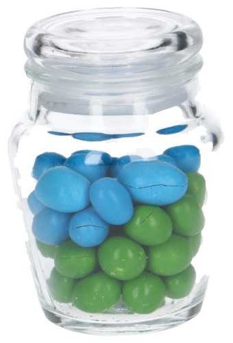 Glazen Potje Rond Model Douro Met Glazen dop 6.8x9.5cm 12stuks