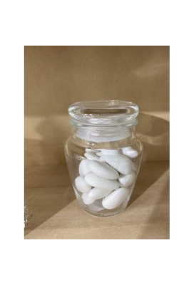 Glazen Potje Vierkant Model Douro Met Glazen dop 5.6x7.2cm 12stuks