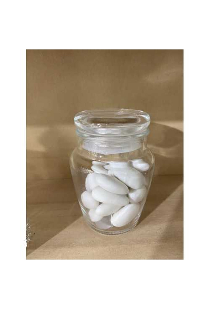 Glazen Potje Vierkant Model Douro Met Glazen dop 5.6x7.2cm 12stuks