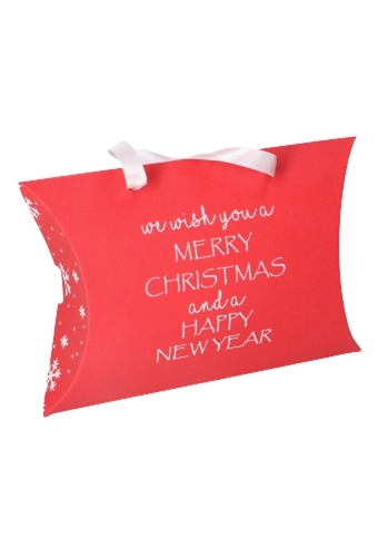 Gondeldoosjes Rood Merry Christmas 22x16.5x5.5cm 12stuks