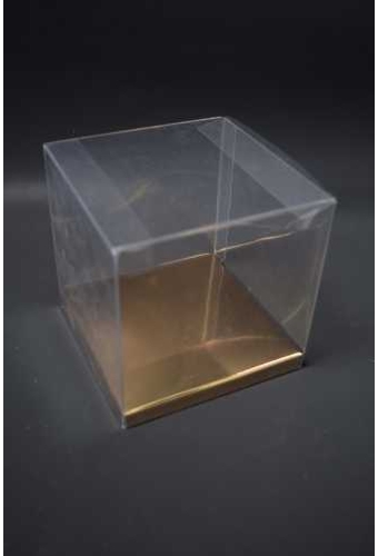Gouden Kartonnetje Bodem Elba voor transp. kubus 12x12x1cm 10stuks