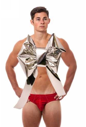 Grote Bodystrik Men Or Women Zilver.45x35+50cm lichaamstrik