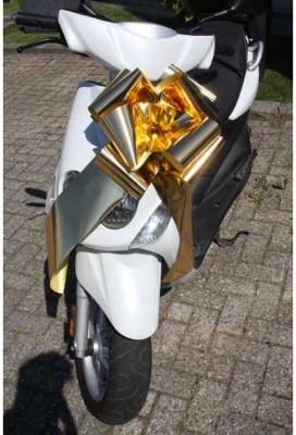 Grote Strik Scooter Milaan Metallic Goud d36x36+24cm