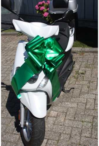 Grote Strik Scooter Milaan Metallic Groen d36x36+24cm