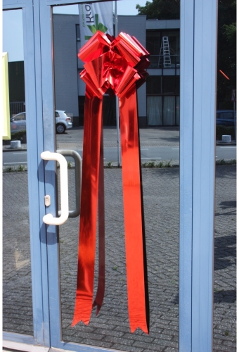 Grote Strik Valencia Metallic Rood Deur & Zuignap d36x36+140cm