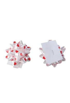 Hartjes Mini Bows Strik Rond 55mm Hartjes Met Plakker 100stuks