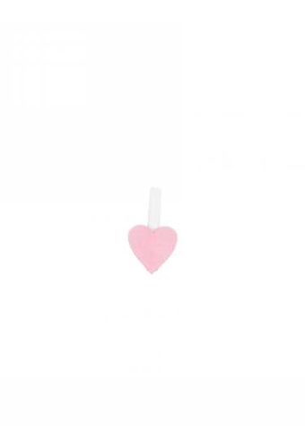 Houten Decoratie Hartje Roze Met Witte Knijper 1.8 x 1.8cm 36stuks