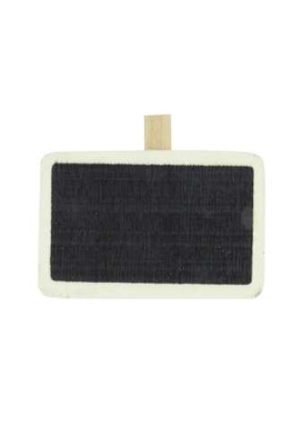 Houten Decoratie Krijtbordje Naturel & Knijper 6.5x3.5cm 6stuks