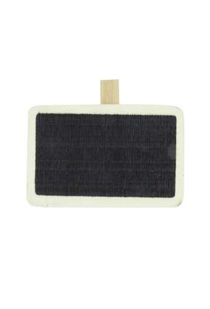 Houten Decoratie Krijtbordje Naturel & Knijper 6.5x3.5cm 6stuks