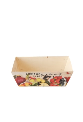 Houten Korf Bedrukt Fruit Versie 3 34x25x11cm 25stuks