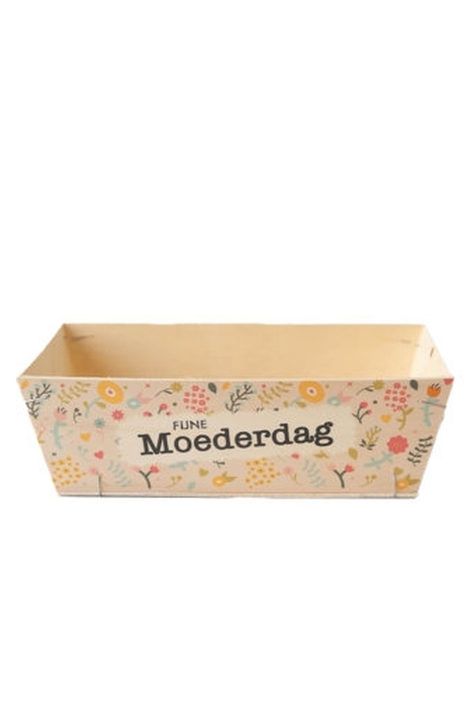 Houten Korf Bedrukt Moederdag Versie 3 29x19x9cm 25stuks