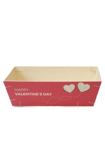 Houten Korf Bedrukt Valentijn Versie 2 29x19x9cm 25stuks