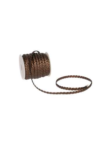 AKTIE Luxe Kadolint Twist Leer Look Bruin 7mm x 20meter