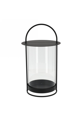 JENS Living Windlicht Zwart 1stuks