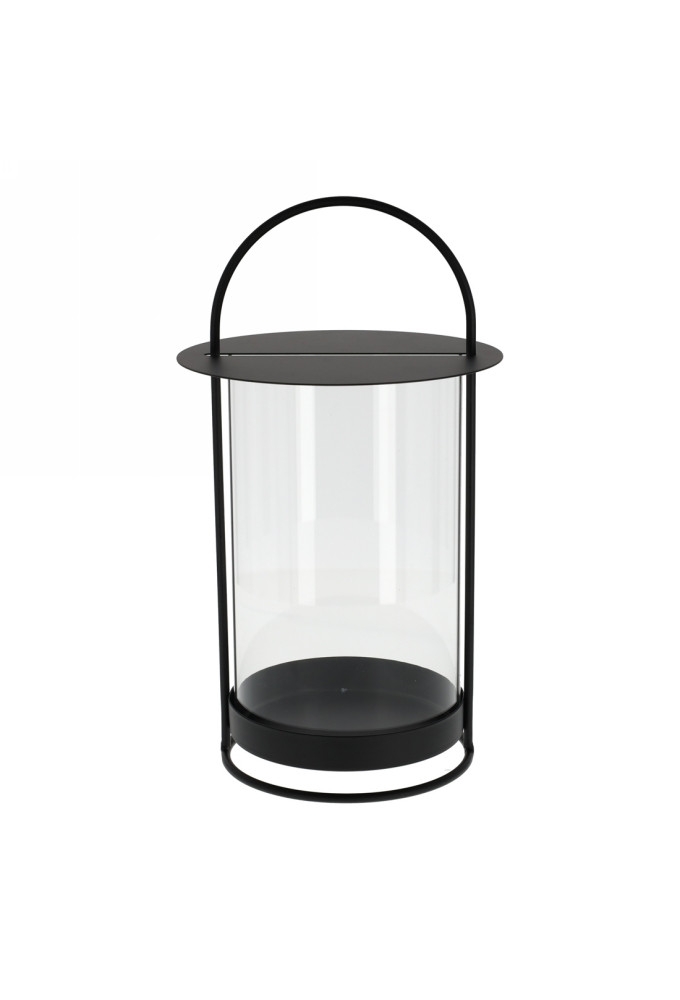 JENS Living Windlicht Zwart 1stuks