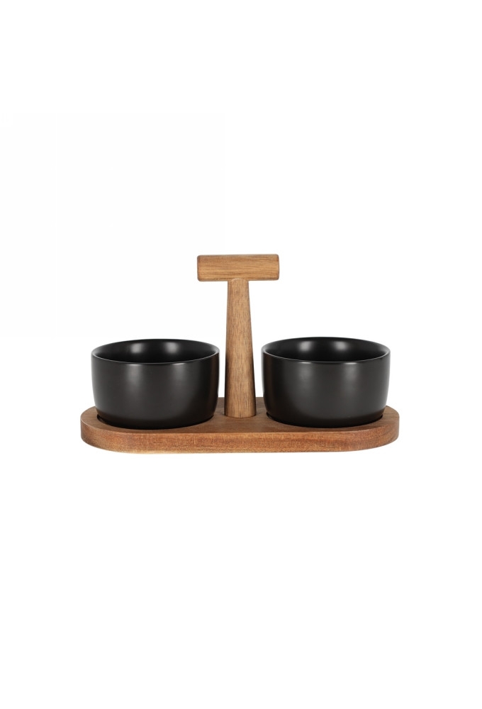 Jens Living Bits & Bites Bo Klein Zwart 24x11x12cm 1stuks
