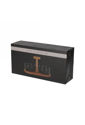 Jens Living Bits & Bites Bo Klein Zwart 24x11x12cm 1stuks