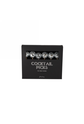 Jens Living Cocktailprikkers Discoballen set van 6stuks 3x3x13cm 1st
