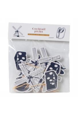 Jens Living Cocktailprikkers Dutch Delight 9.5x5x0.2cm 1stuks