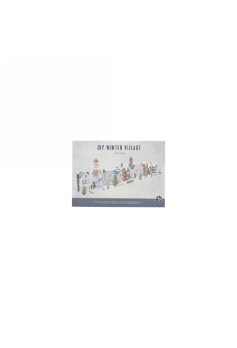 Jens Living Diy Winter Dorp 29.5x21x0.5cm 1stuks