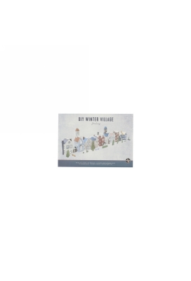 Jens Living Diy Winter Dorp 29.5x21x0.5cm 1stuks