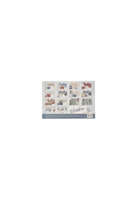 Jens Living Diy Winter Dorp 29.5x21x0.5cm 1stuks