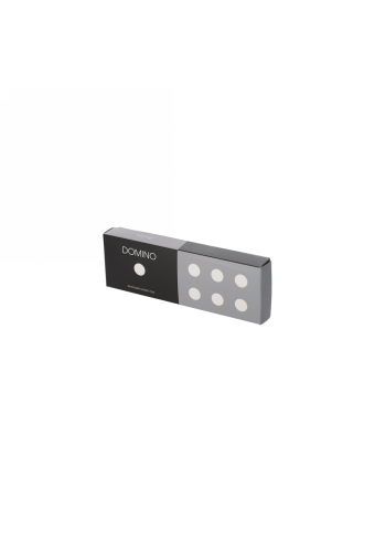 Jens Living Domino Zwart 20.5x6.8x2.8cm 1stuks
