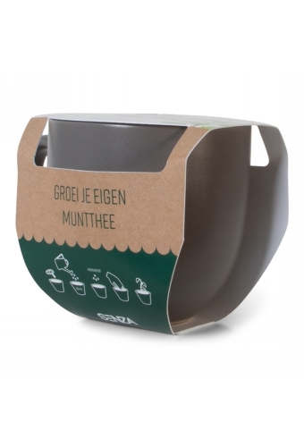 Jens Living Groei Je Eigen Muntthee Mok 13x9x9cm 1stuks
