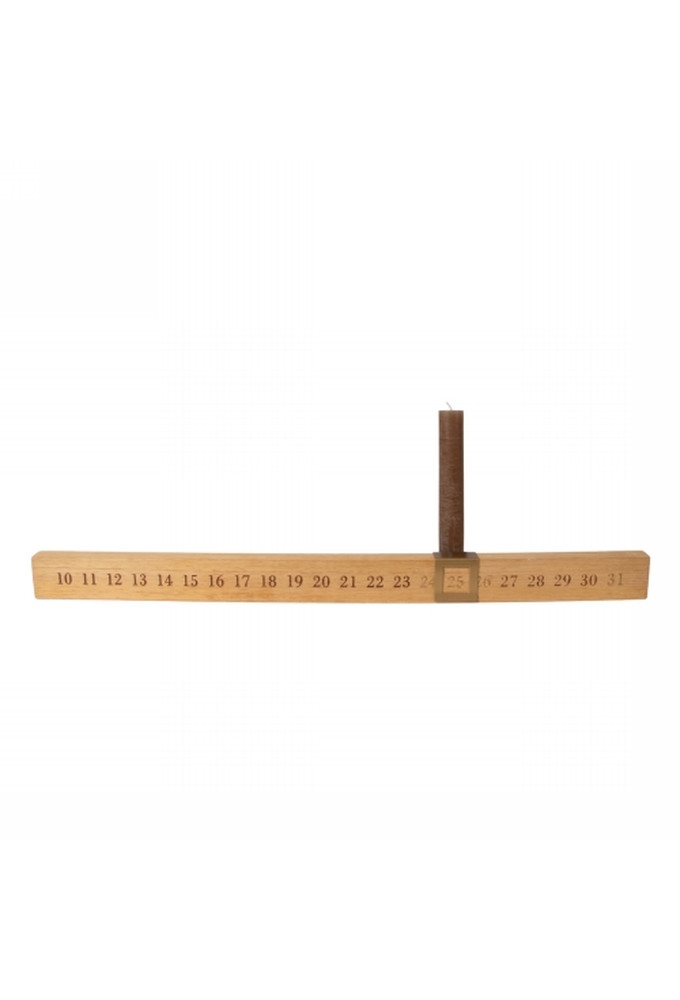 Jens Living Houten Adventskandelaar 58x4.5x4cm 1stuks