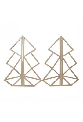 Jens Living Houten Kerstboom 40cm 30x30x40cm 1stuks