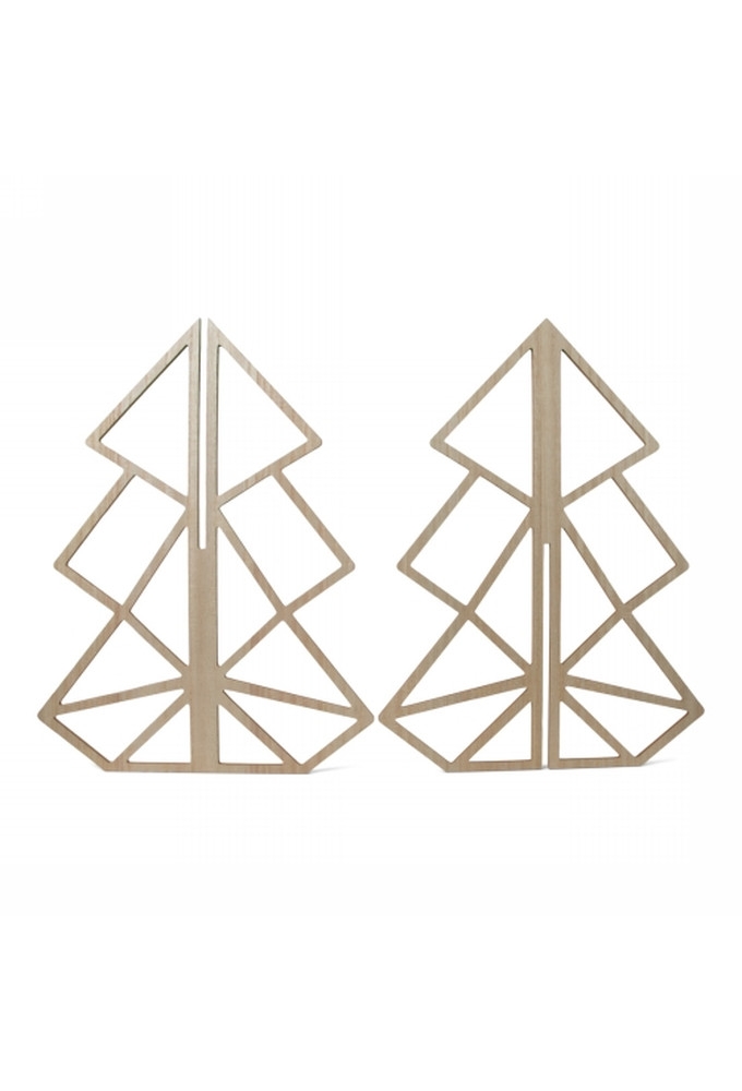 Jens Living Houten Kerstboom 40cm 30x30x40cm 1stuks