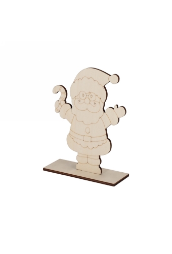Jens Living Houten Schilderset Kerstman 13x5x17cm 1stuks