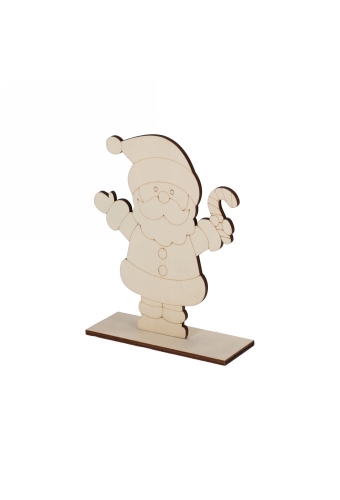 Jens Living Houten Schilderset Kerstman 13x5x17cm 1stuks