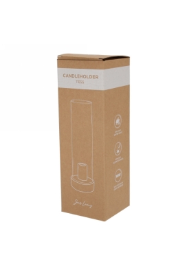 Jens Living Kandelaar Tess Groen 9x9x28.5cm 1stuks