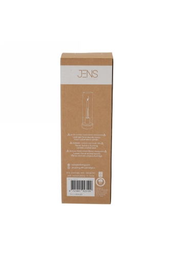 Jens Living Kandelaar Tess Wit 9x9x28.5cm 1stuks