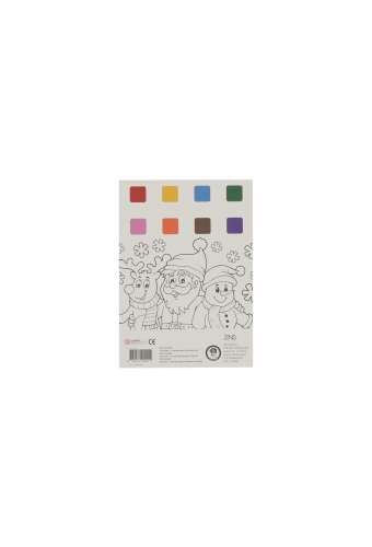 Jens Living Kids Waterverfboekje Kerst 17.5x12.5x1cm 1stuks