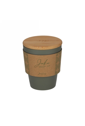 Jens Living Koffiebeker Jake Gerecycled Pp Groen 9x9x10.5cm 1stuks