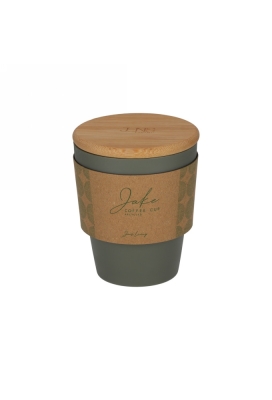 Jens Living Koffiebeker Jake Gerecycled Pp Groen 9x9x10.5cm 1stuks
