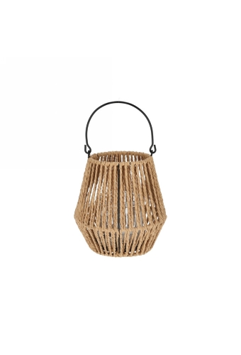 Jens Living Lantaarn Jacky Naturel Small 19x19x12.5cm 1stuks