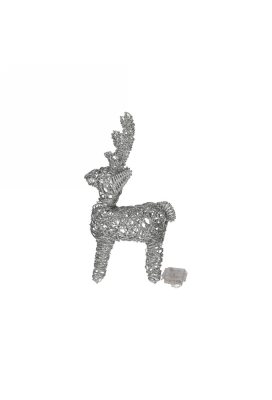 Jens Living Led Rendier Zilver Small 30x11x45cm 1stuks
