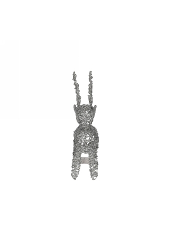 Jens Living Led Rendier Zilver Small 30x11x45cm 1stuks