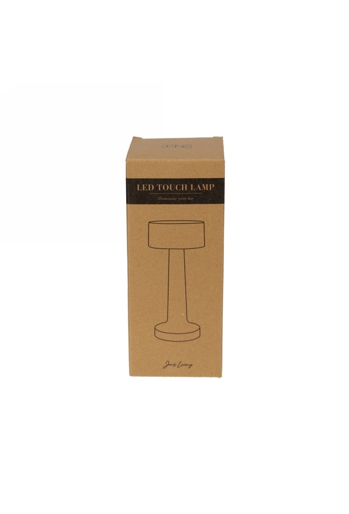 Jens Living Led Touch Lamp Zwart 8.8x8.8x22.5cm 1stuks