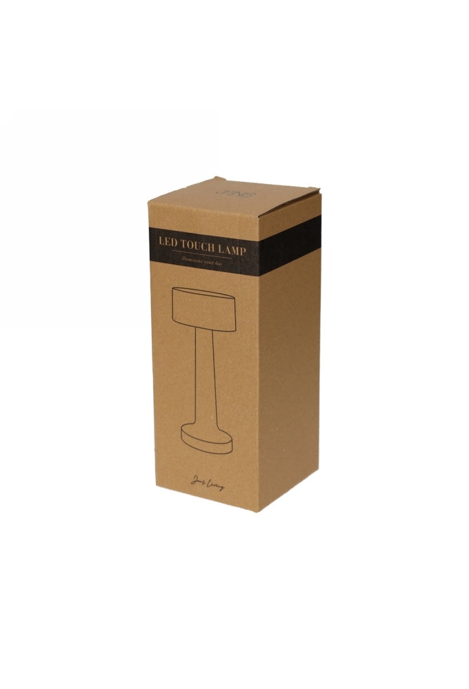 Jens Living Led Touch Lamp Zwart 8.8x8.8x22.5cm 1stuks