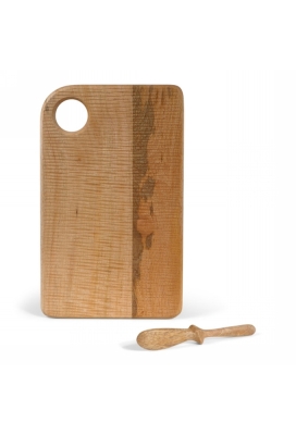 Jens Living Mango Boterbord Met Mes Naturel 33x20x1.5cm 1stuks