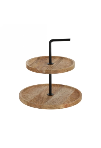 Jens Living Mango Etagere Naturel 25x25x19cm 1stuks