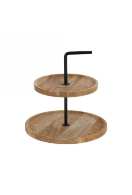 Jens Living Mango Etagere Naturel 25x25x19cm 1stuks