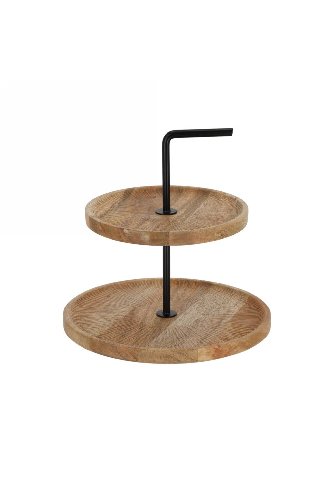 Jens Living Mango Etagere Naturel 25x25x19cm 1stuks